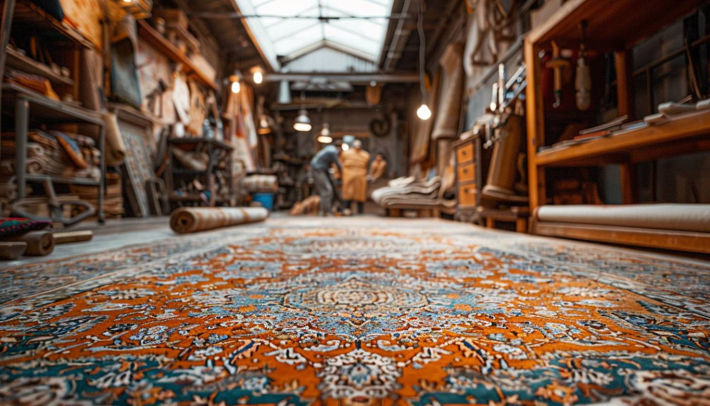 Techniques traditionnelles de restauration pour tapis en soie